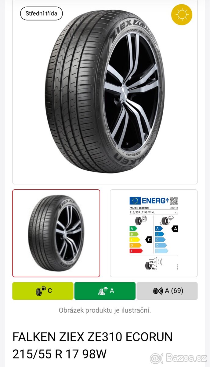 215/55 R17 Falken