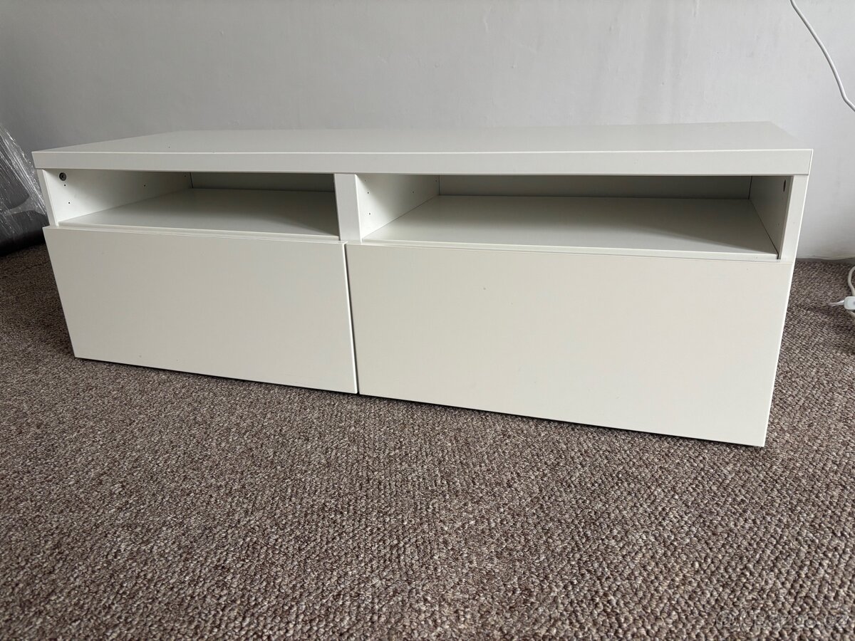 TV stolek Ikea Besta bilý