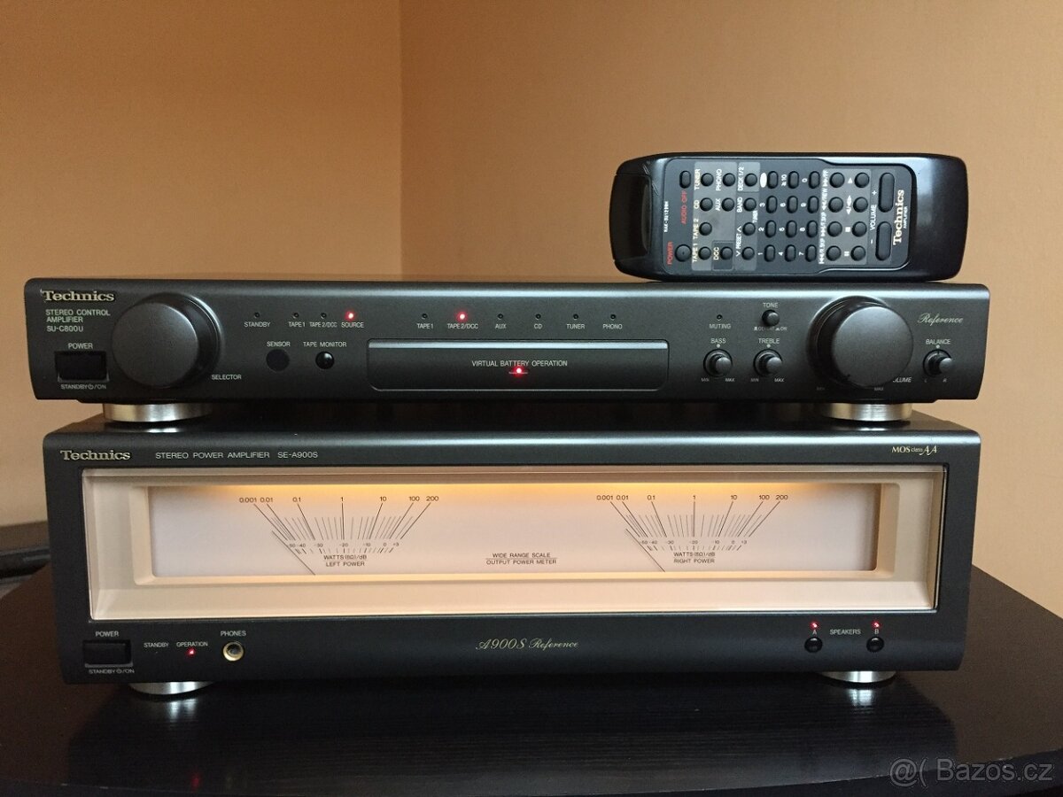 TECHNICS SE-A900S SU-C-800U POWER AMP & PREAMP