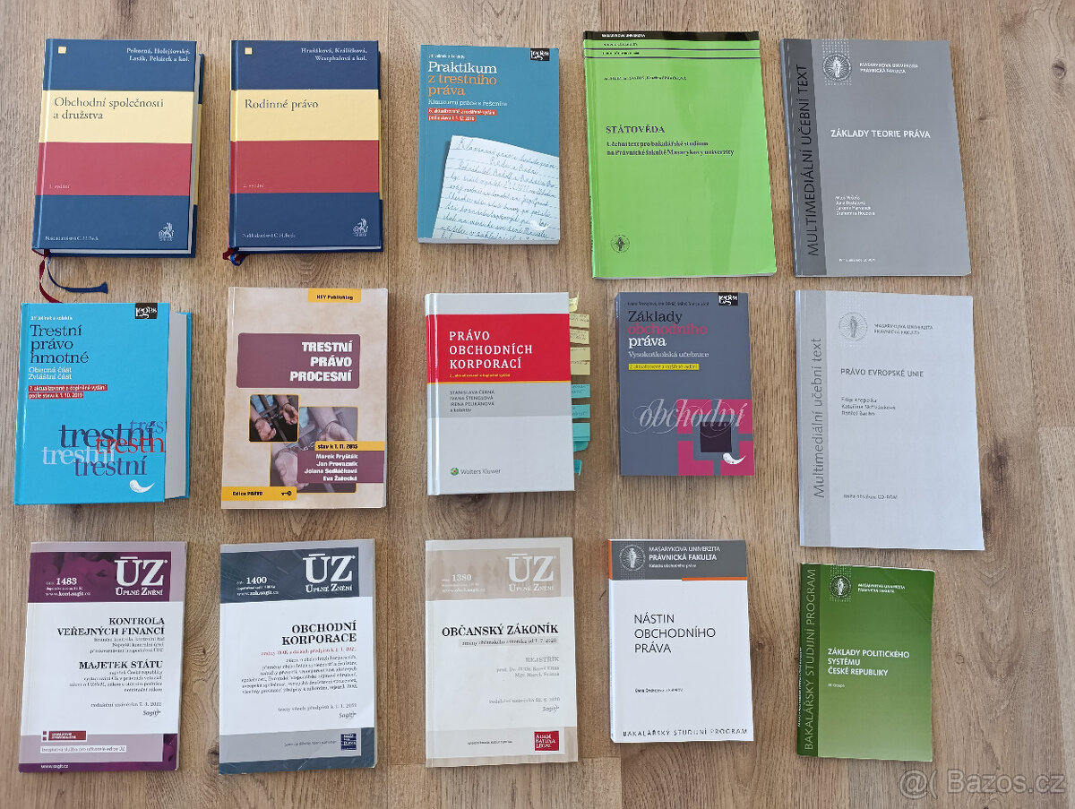 Prodám právnické knihy a skripta
