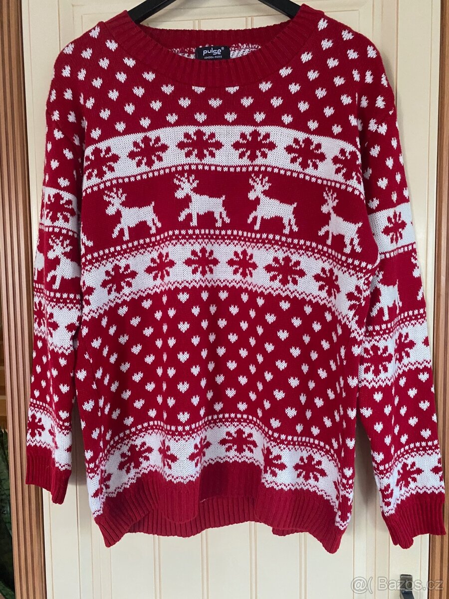 DÁMSKÝ VÁNOČNÍ SVETR  vel. XL zn , PULSE