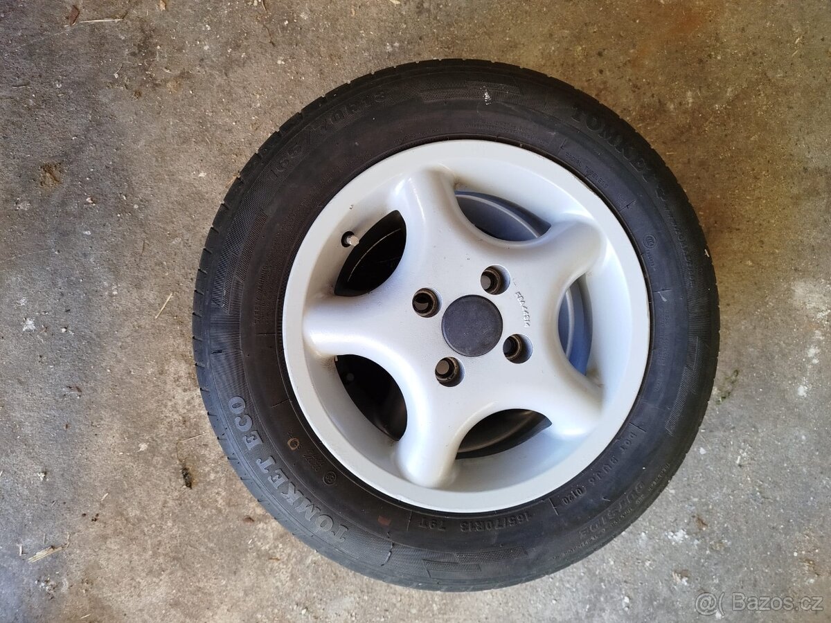 Alu kola 165/70 R17 letní pneu 3mm