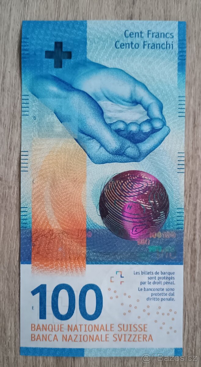 Švýcarsko - 100 Franků bankovka, 2018, UNC