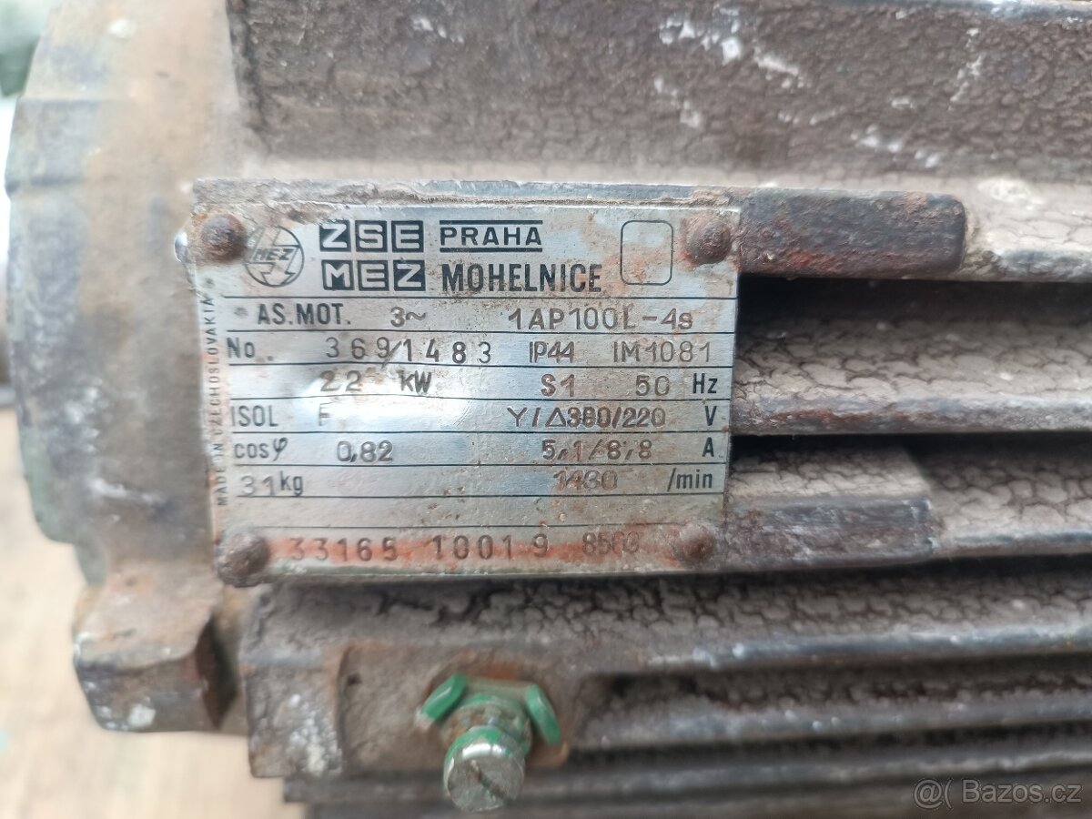 Elektromotor 2,2kw 1430ot 400v motor