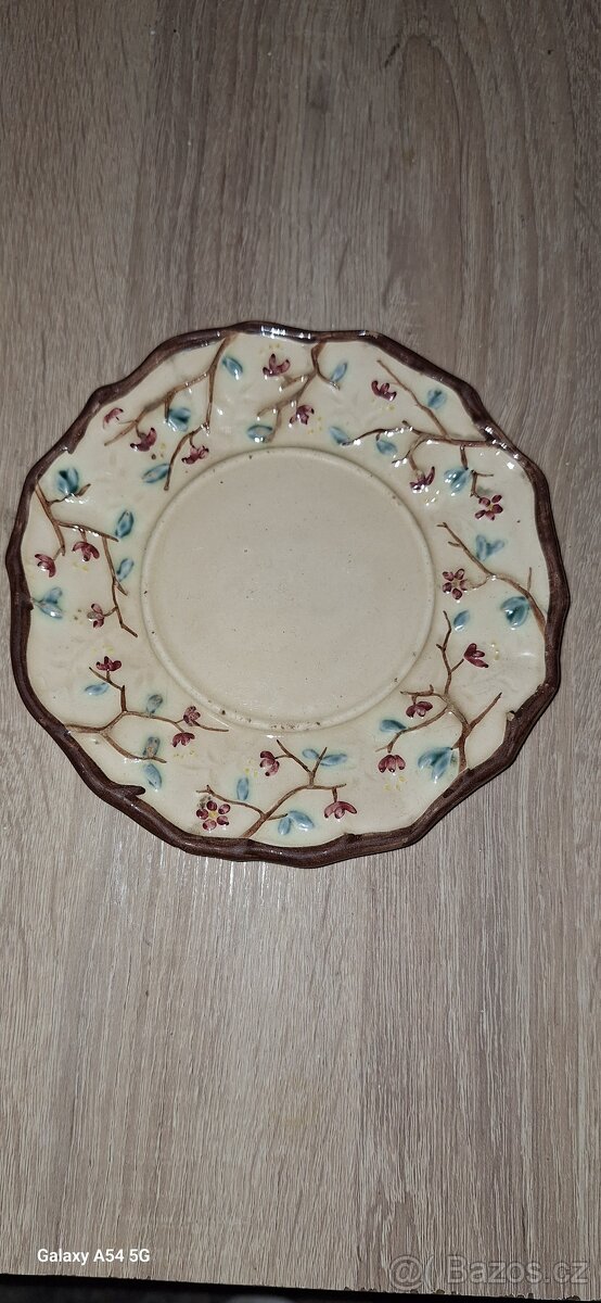 Starožitný dezertní talíř Schűtz Blansko