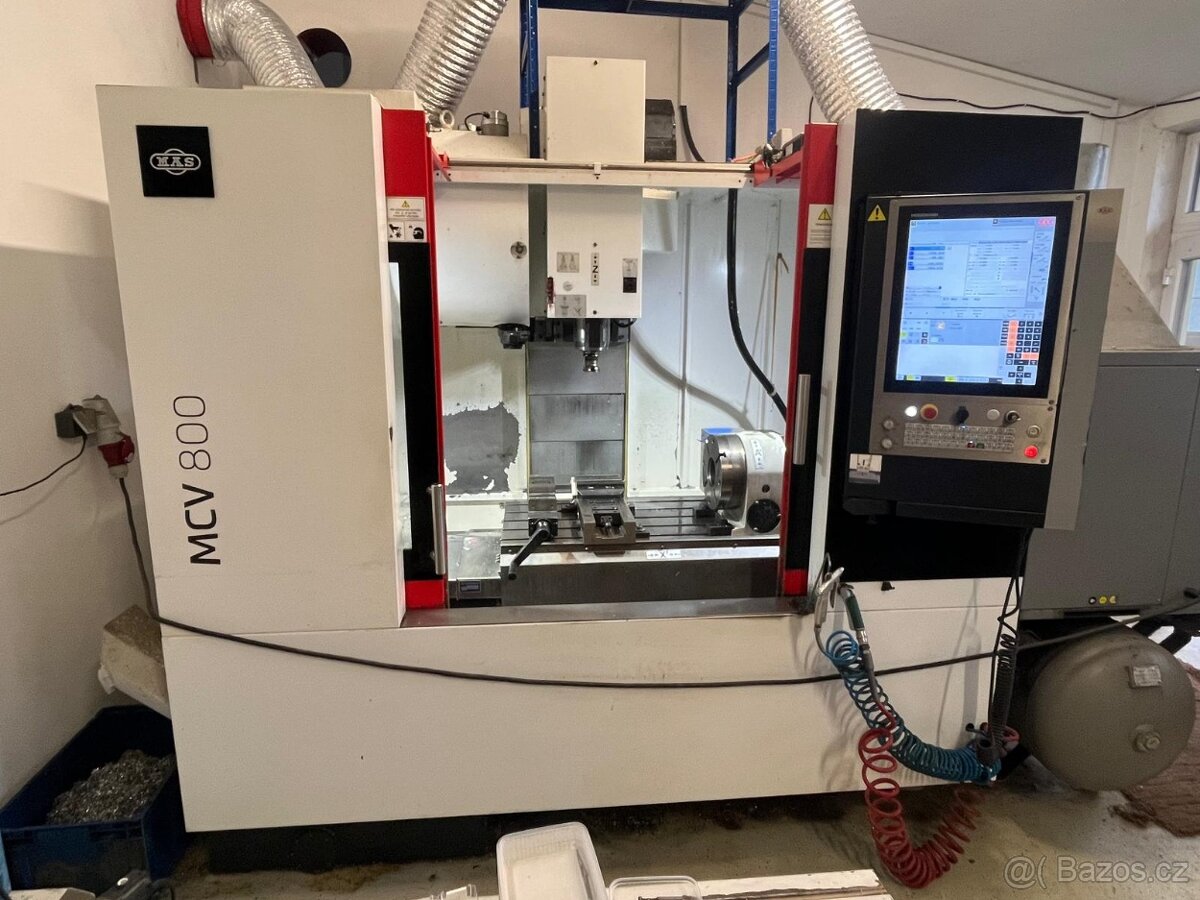 CNC centrum Kovosvit MCV800 + 4. osa kitagawa 2021