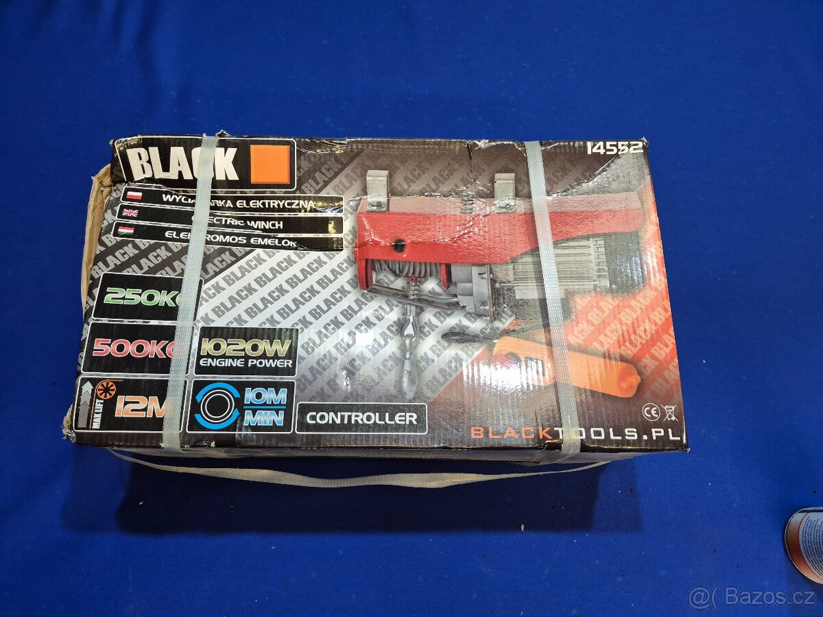 Elektrický lanový naviják 250/500kg 230v