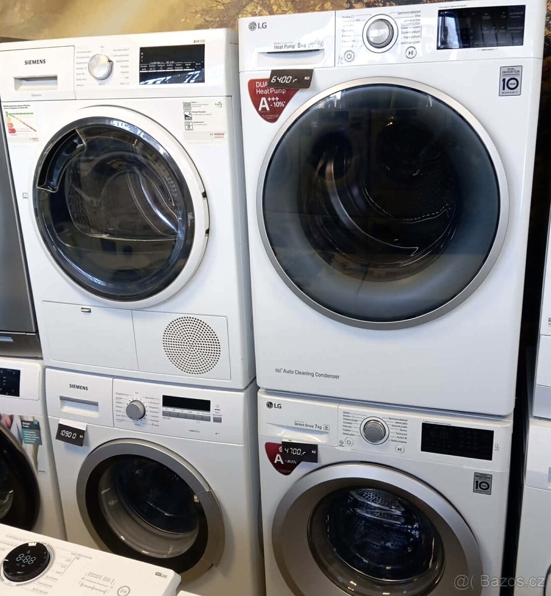 Prodám sety praček a sušiček / dovoz, záruka 6 měsíců