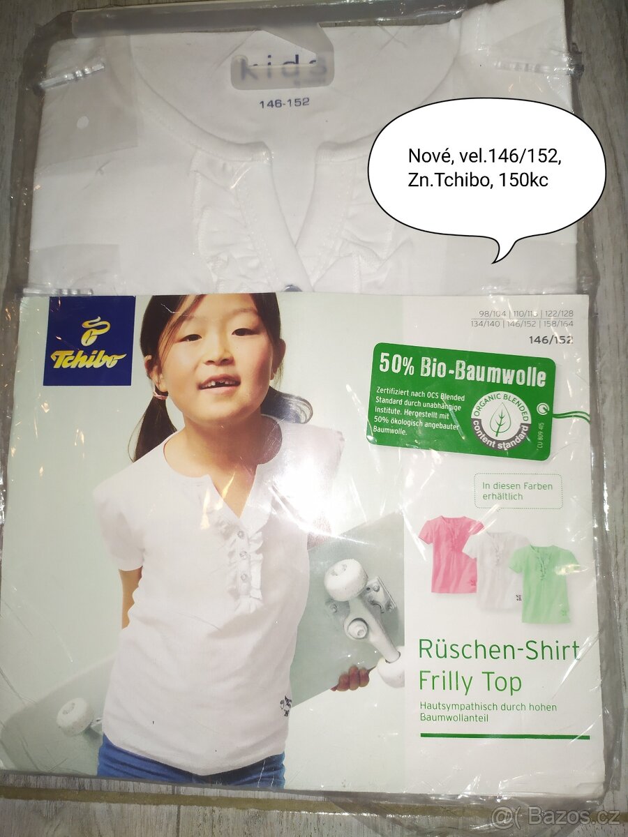 Bílá halenka vel.146/152