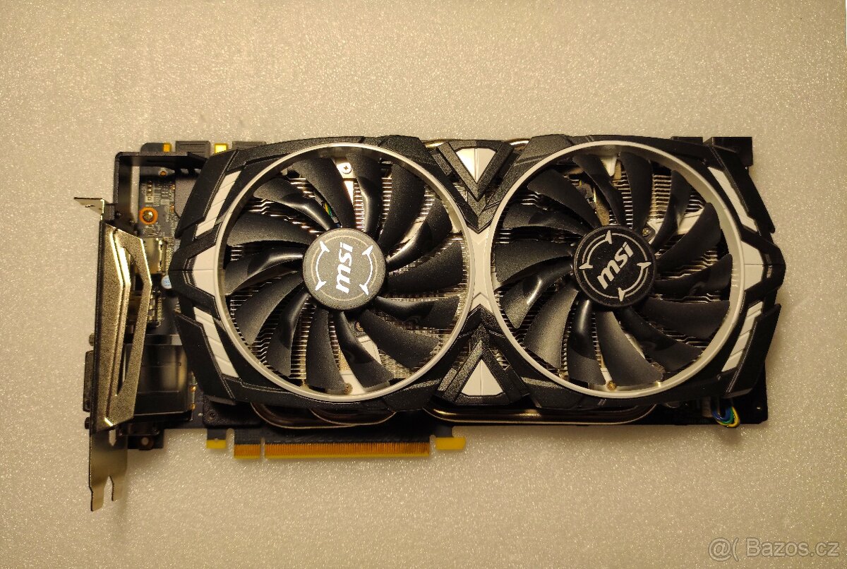 Grafická karta, MSI GeForce GTX 1060 ARMOR 6GB