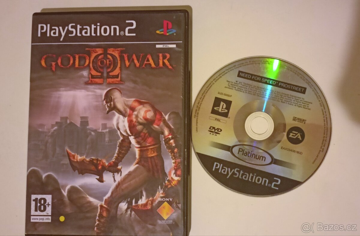 God of war 2 + Need for speed Prostreet pro PS2