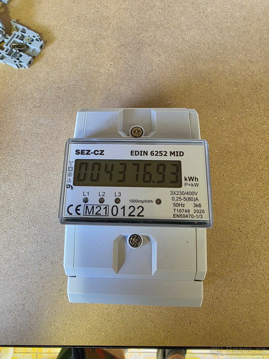 3-Fázový elektroměr Edin 6252