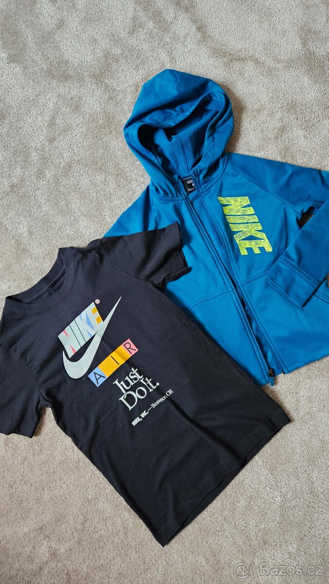 Nenošené tričko NIKE vel. 128 -137 + mikina zdarma