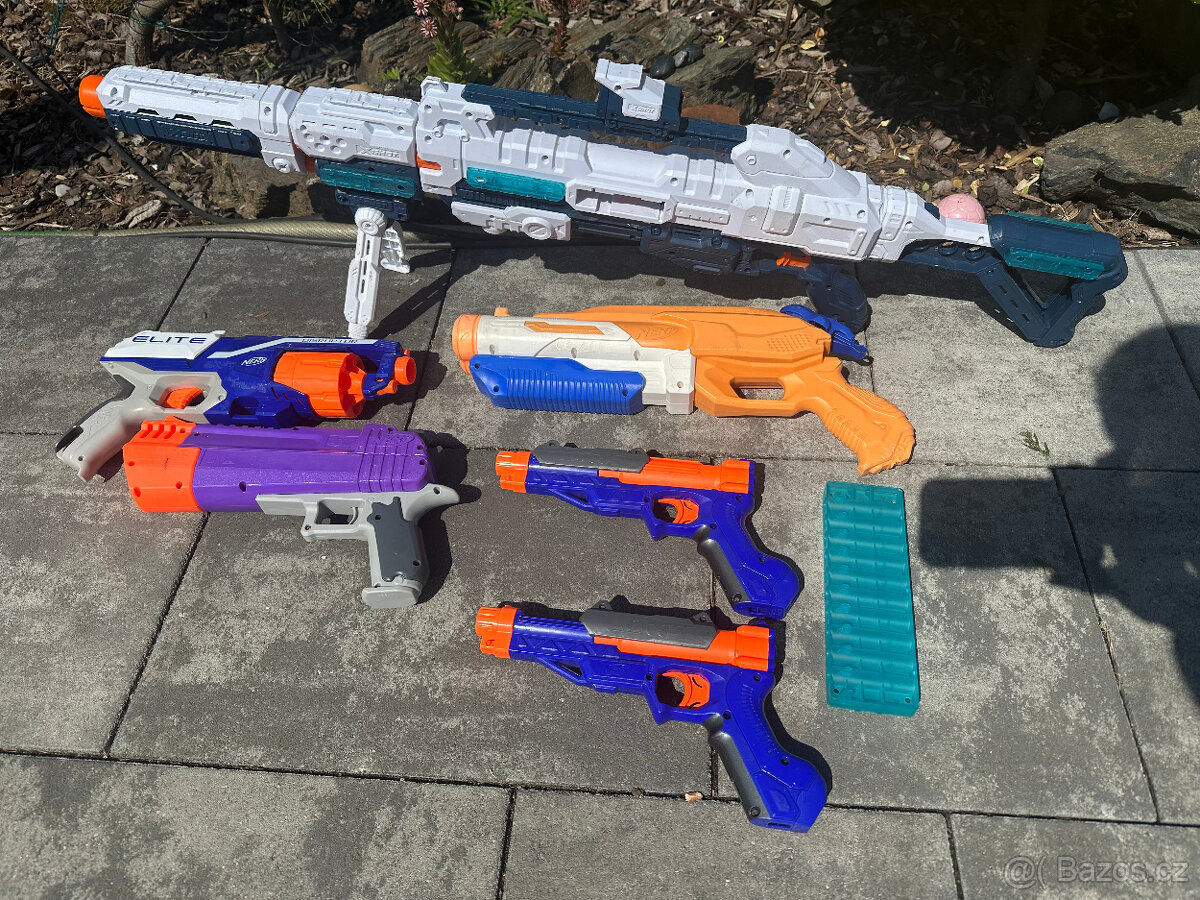 Nerf pistole na šipky pro děti - 8 kusú