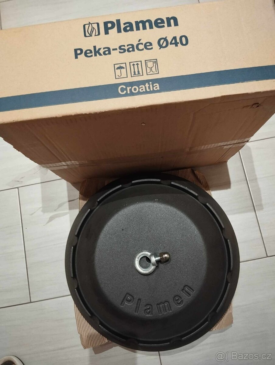 Peka litinová / smaltovaná 40cm, nová