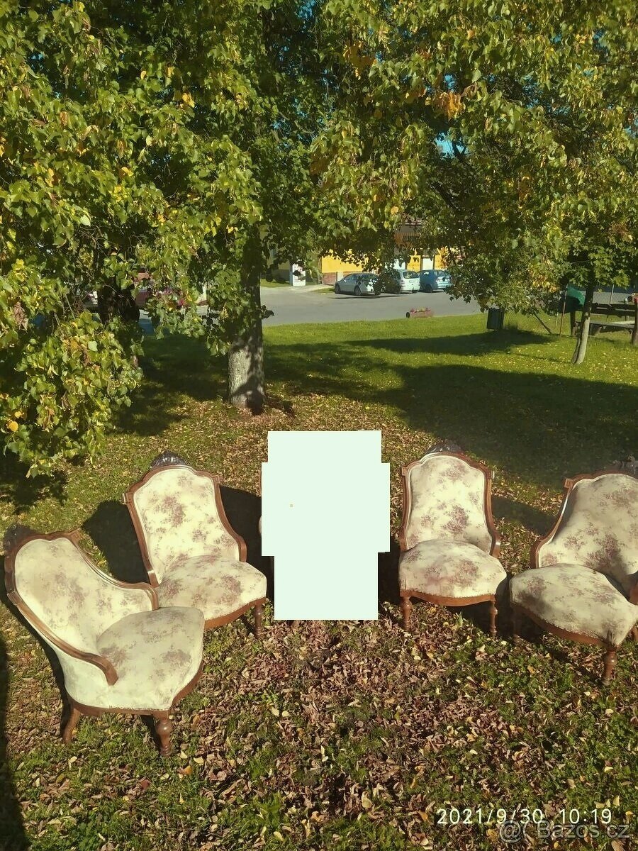 Starožitné křesla 4kusy za 6600,-kč
