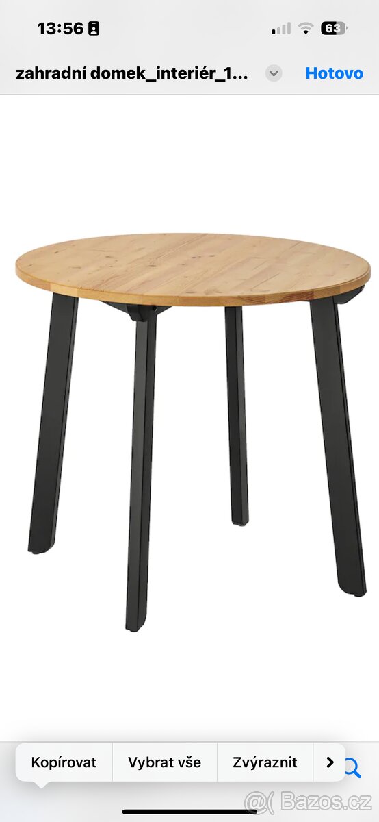 Kulatý jidelni stul