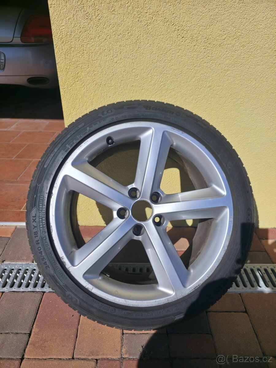 4x Audi ALU Kola + 4x Pneu 245/40/18
