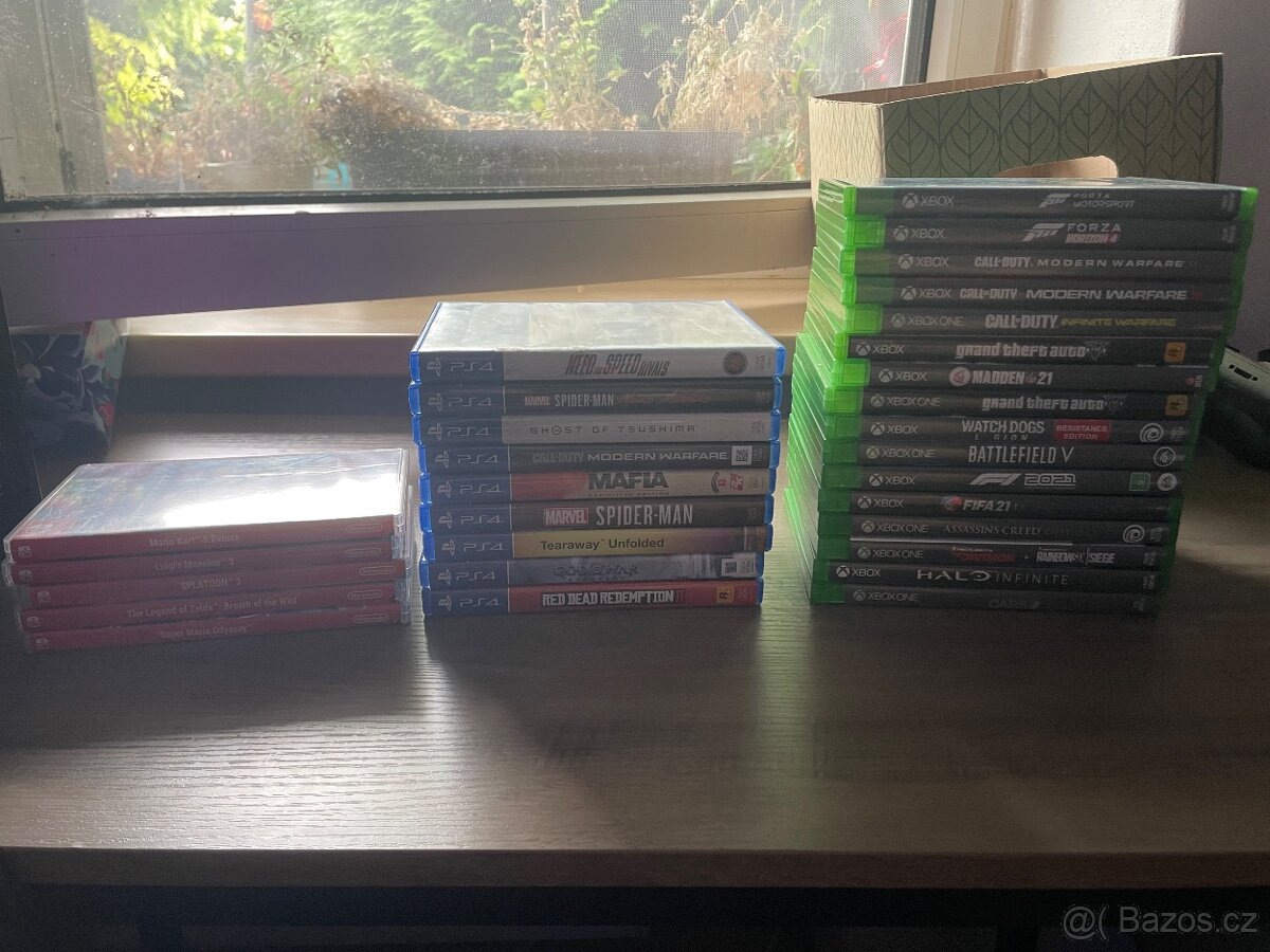 Hry na nintendo switch, playstation 4, xbox