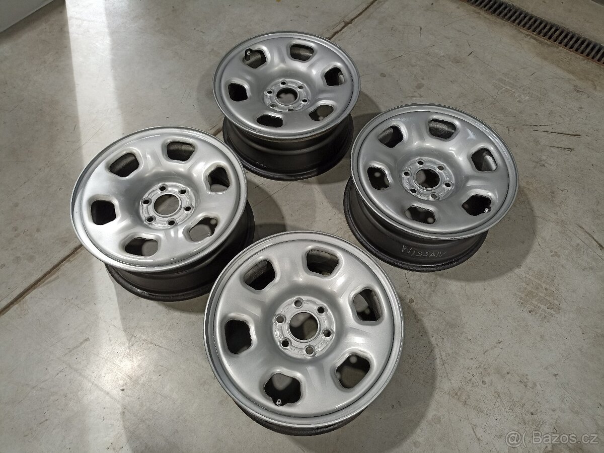 Ocelové disky kola 16" Nissan Navara, Pathfinder 6x114,3