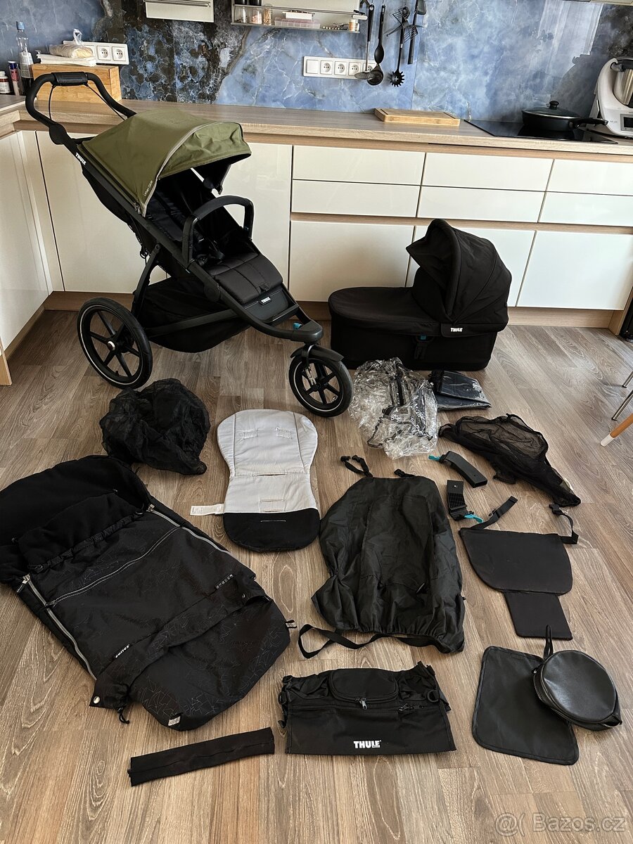 Kocarek Thule urban glide 2 dvojkombinace + top vybava