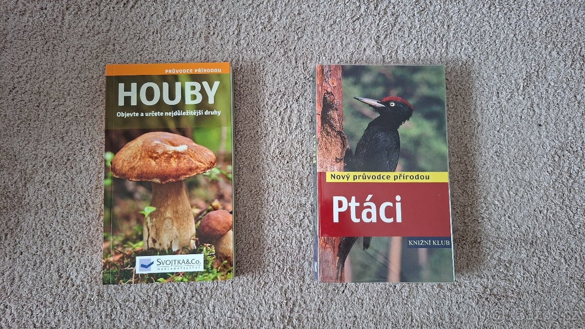 Průvodce přírodou - Houby, Ptáci (2 knihy)