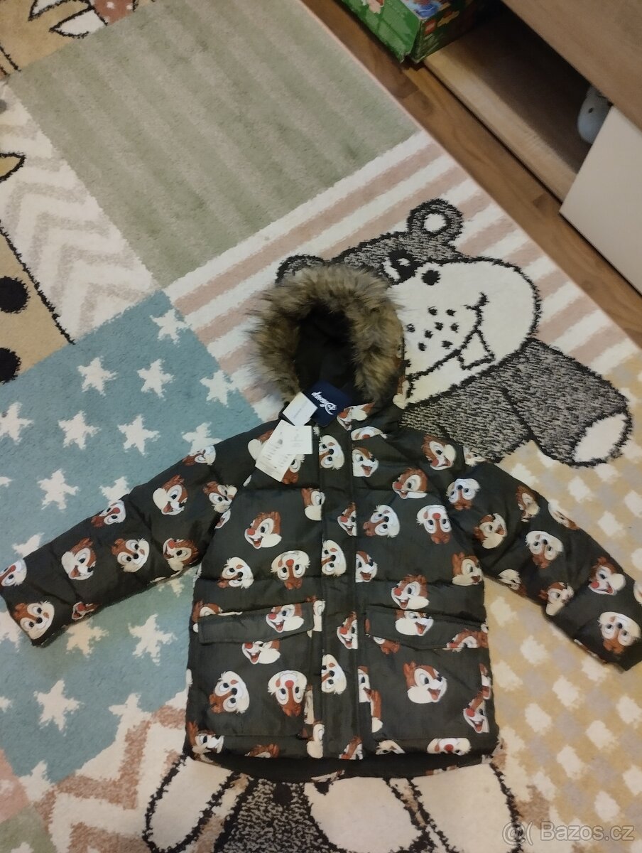 Nová zimní bunda Chip a Dale vel.110