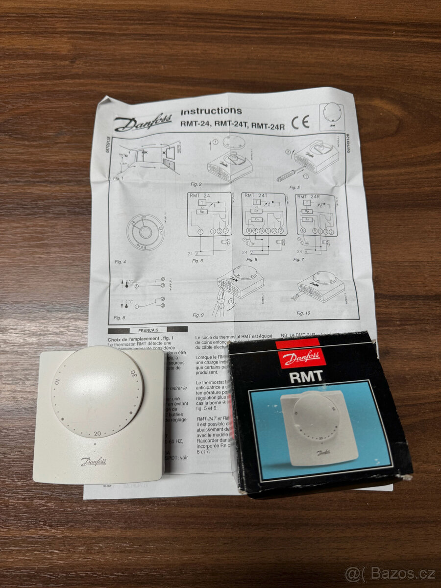 Pokojový termostat DANFOSS RMT kolečkový 24V