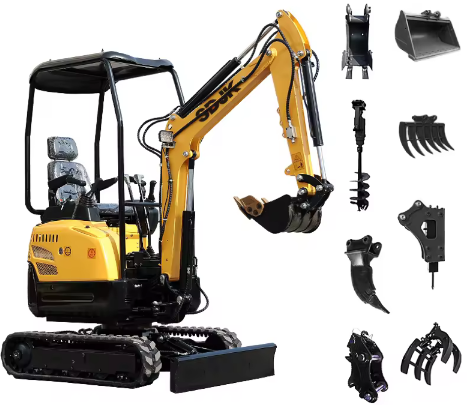 Minibagr Zethos naftový motor Koop 1000kg