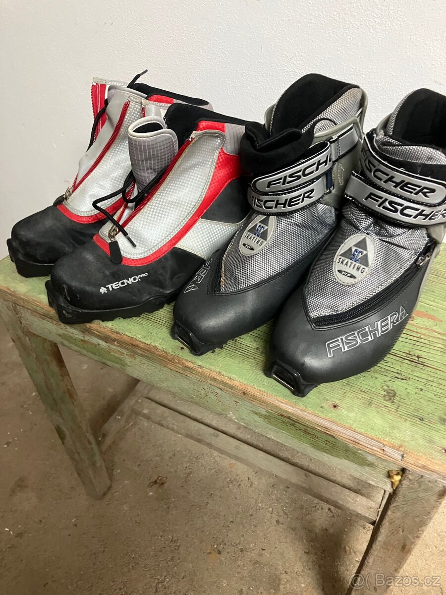 Prodám běžkové boty Fischer vel 42 a Tecno vel 45