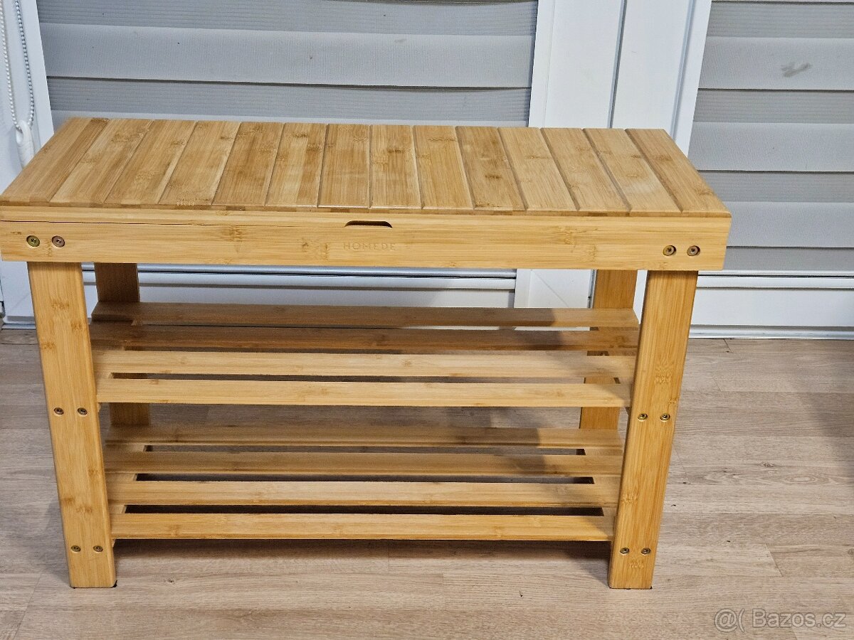 Botník/lavice bambus