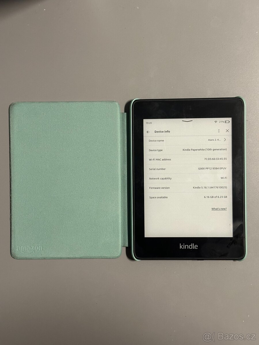 Amazon Kindle Paperwhite 10. gen čtečka knih 8GB + obal