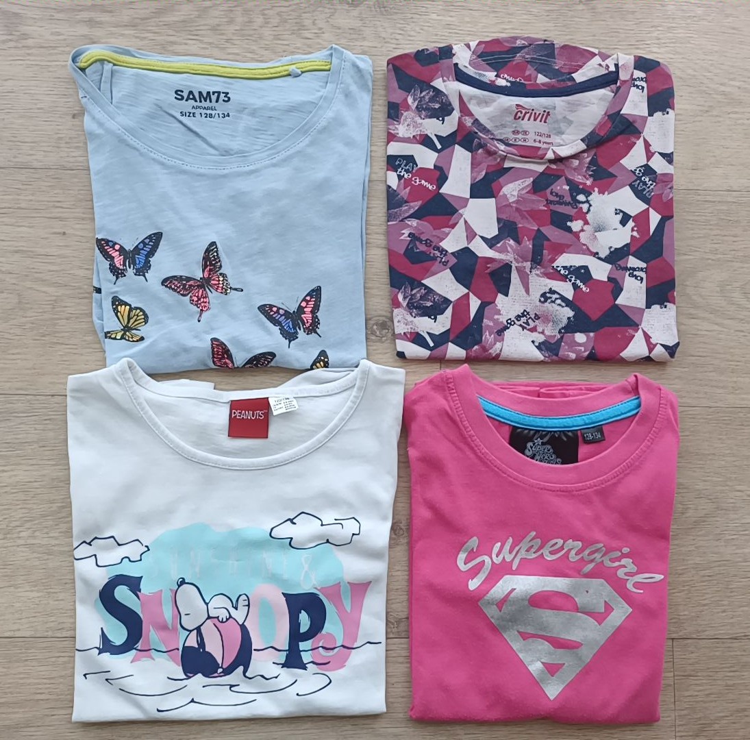 Trička s kr.ruk.-vel.122/128