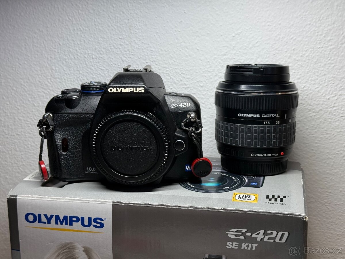 Olympus e-420 plus 3 objektivy