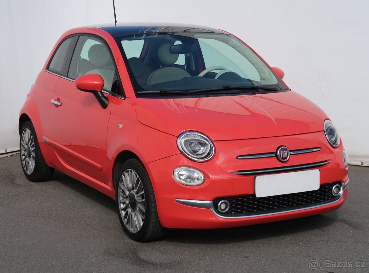Fiat 500, 2016, 1.2, 51 kW| | Panoramatická střecha | Červen