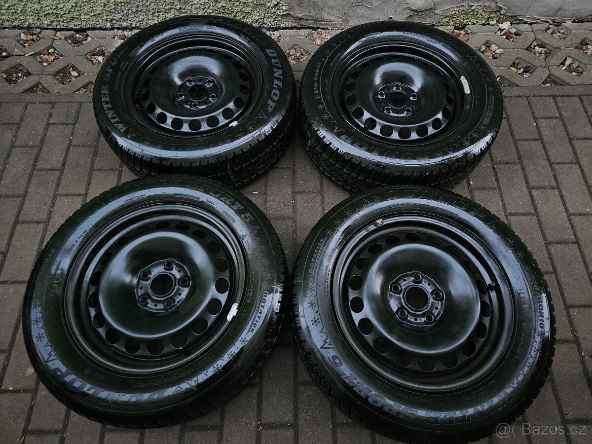 Plechové disky kola zimní R16 5x112 Škoda Superb 3 Passat B8