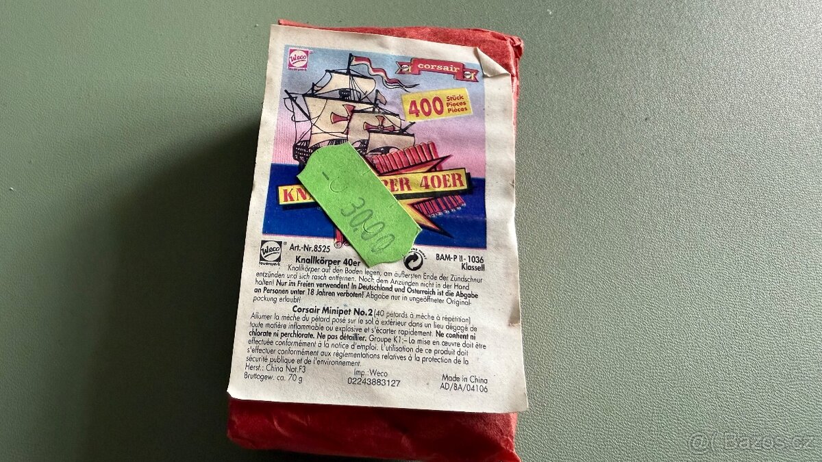 Prodám 30 let staré petardy. Rarita sběratelská…….