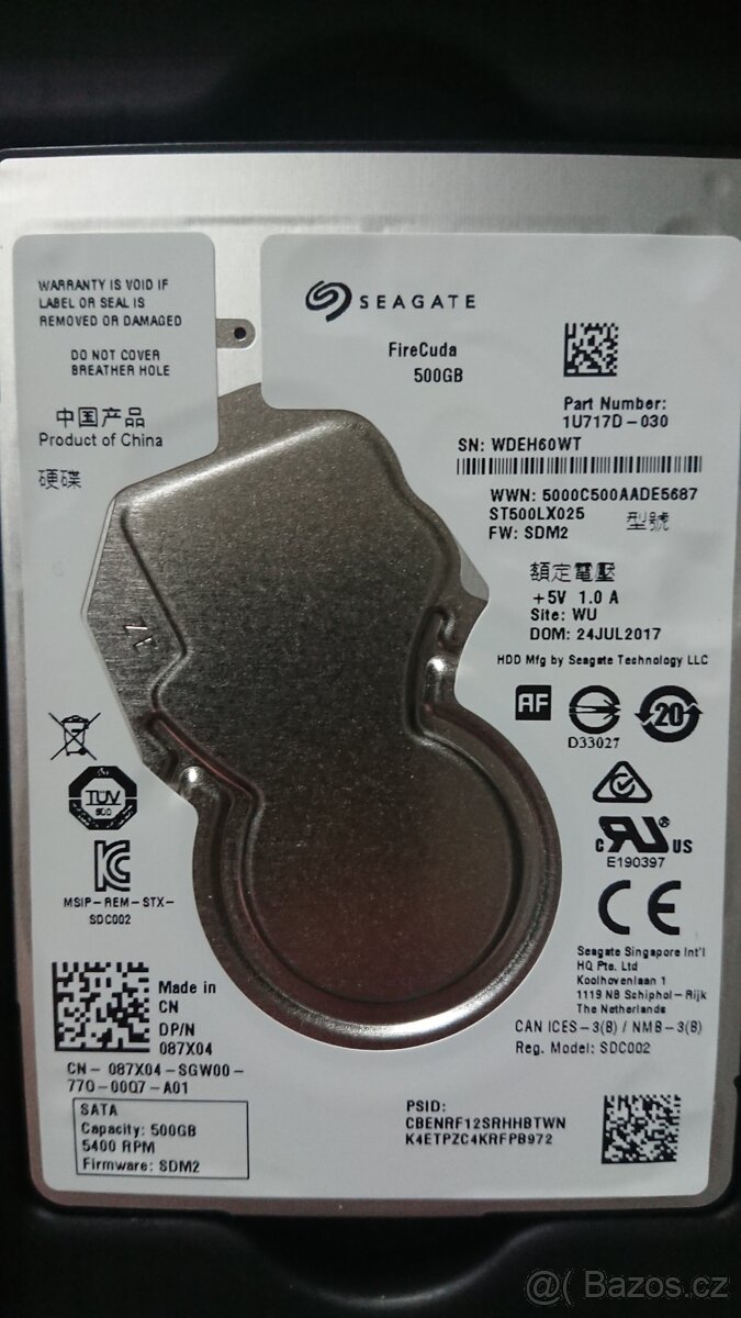 Seagate Firecuda ST500LX025 500GB