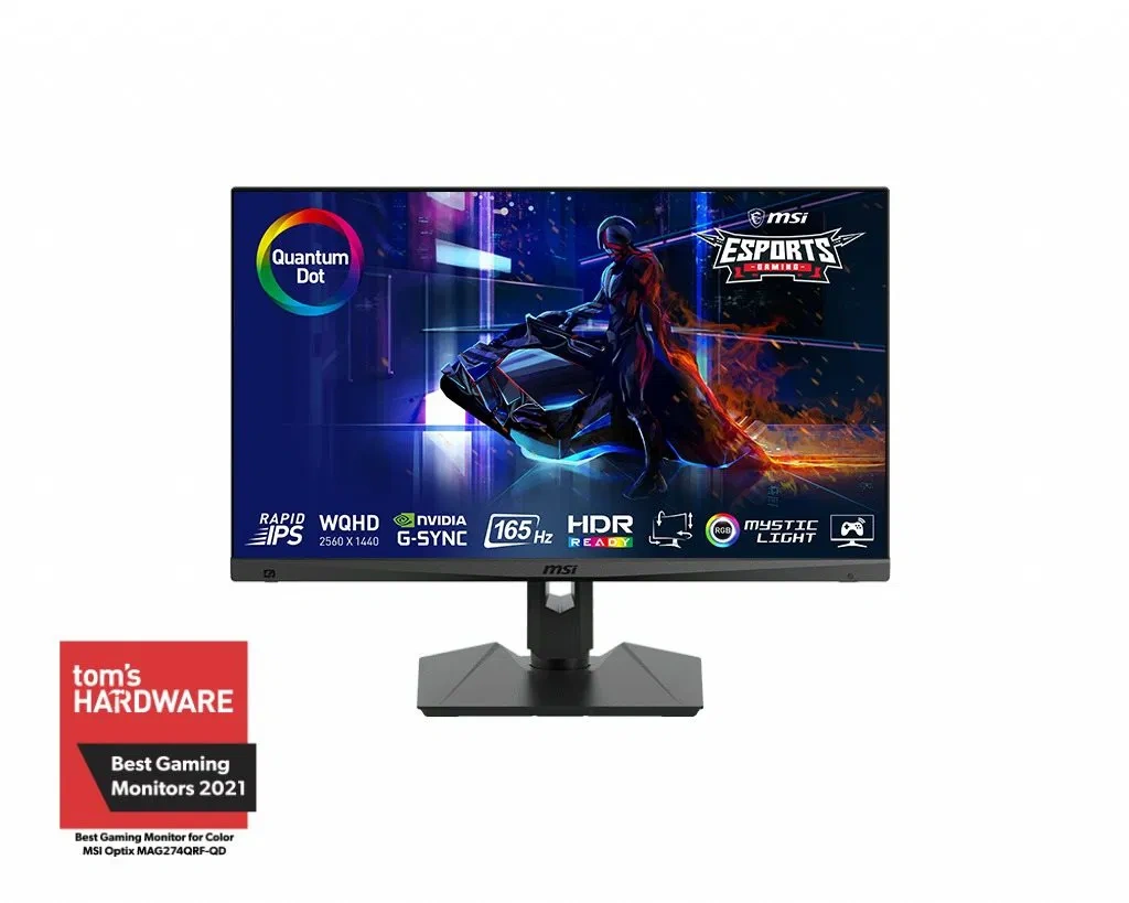 LCD MSI Monitor 27" 2K QHD, IPS, HDR, 165Hz