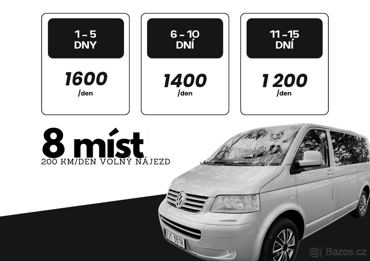 Minibus na pronájem, Hořovice