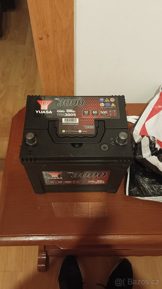 Autobaterie YUASA 60Ah 12V