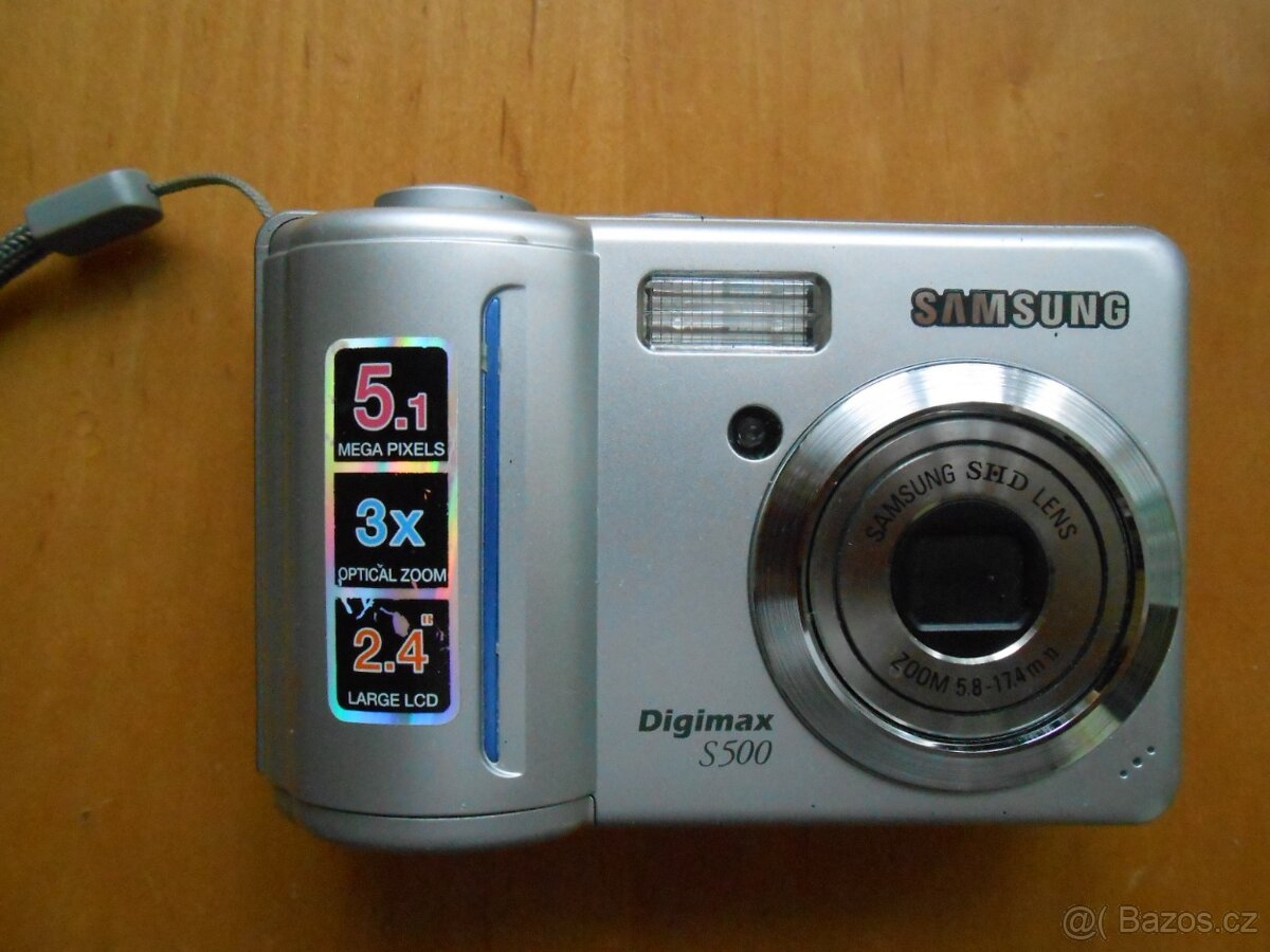 Fotoaparát SAMSUNG DIGIMAX S500 - zachovalý