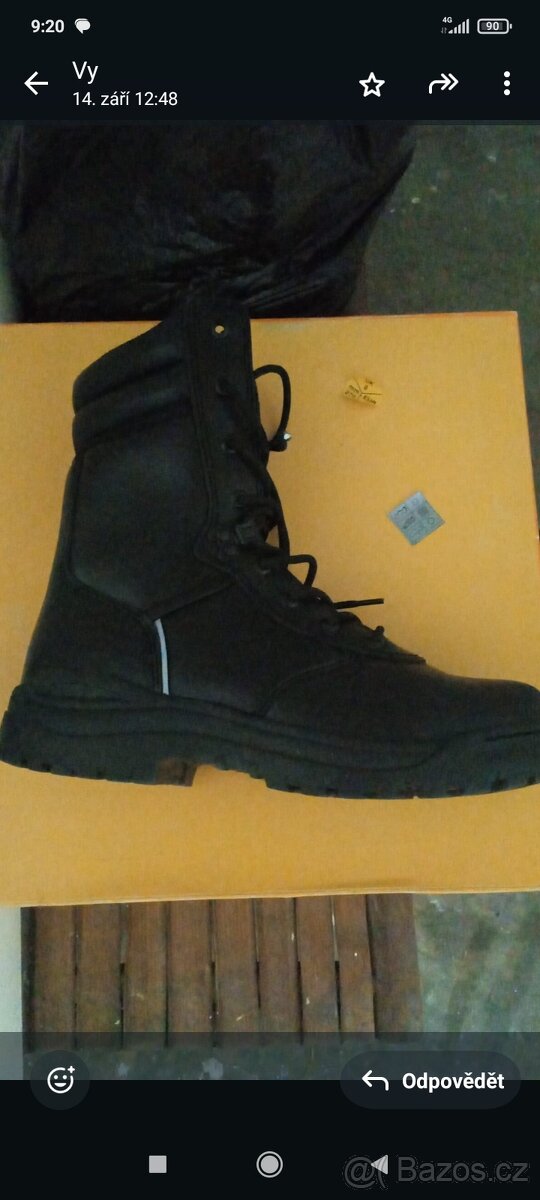 Vyšší celokožené pracovní boty