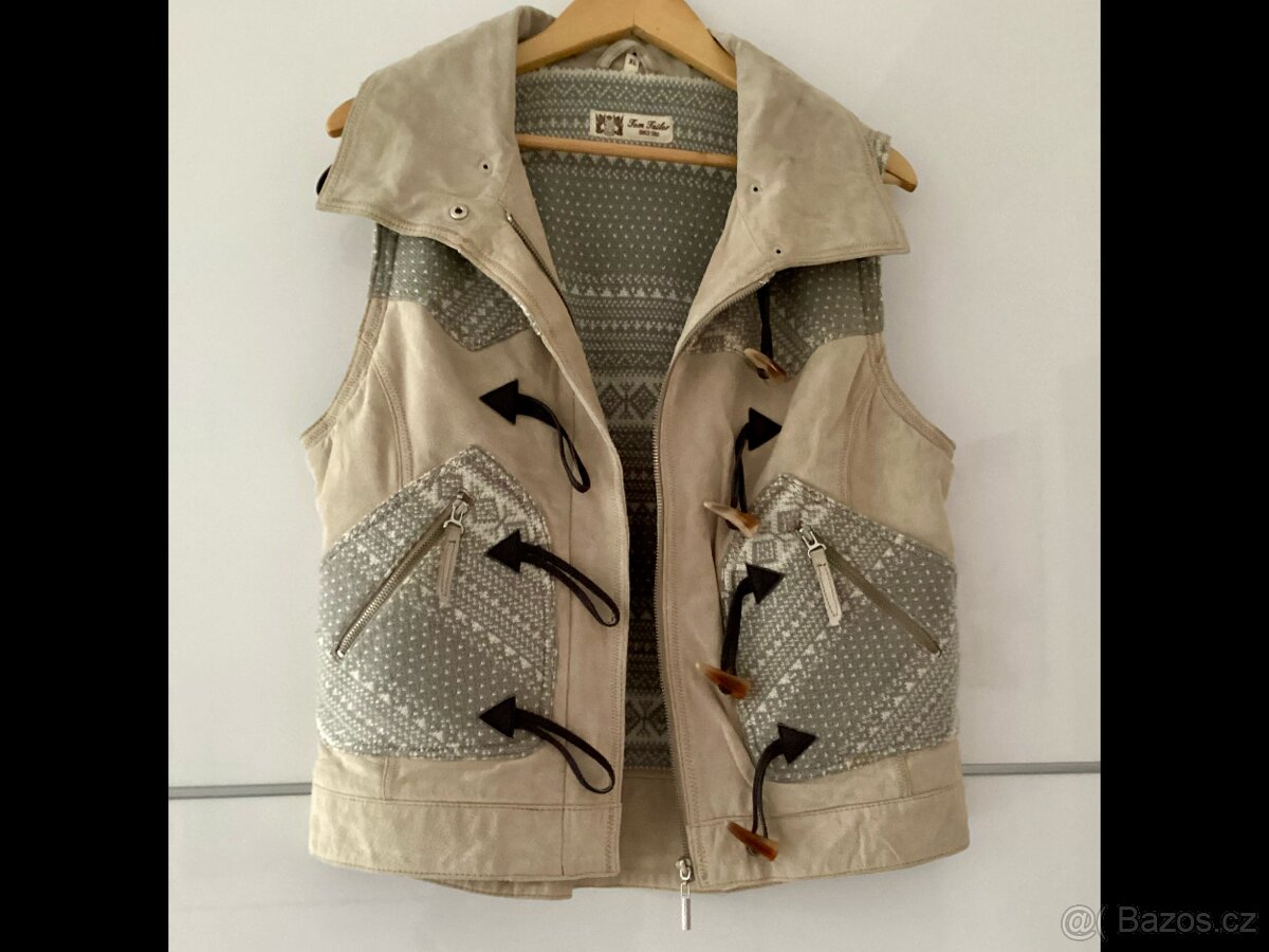 Dámská kožená vesta Tom Tailor, vel.40