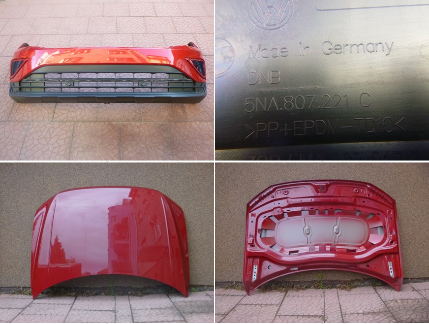VW Tiguan II lift orig nárazník 5NA807221C kapota 5NN