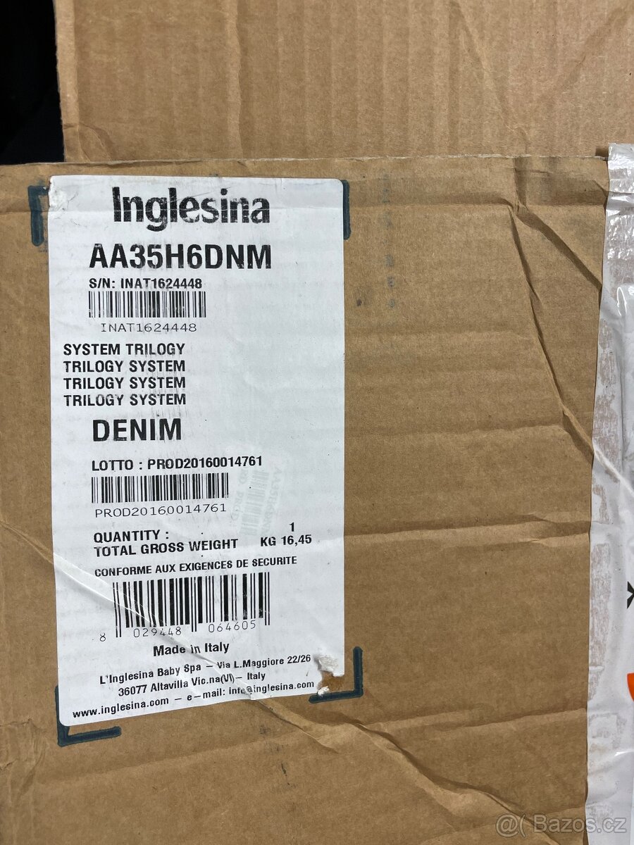 Kočárek Inglesina trojkombinace