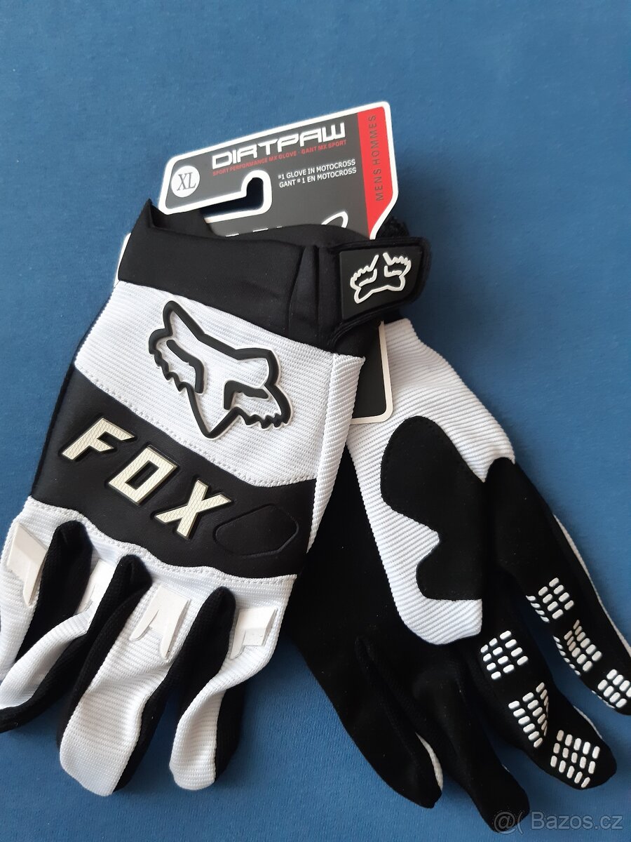 Rukavice FOX bílo-černé