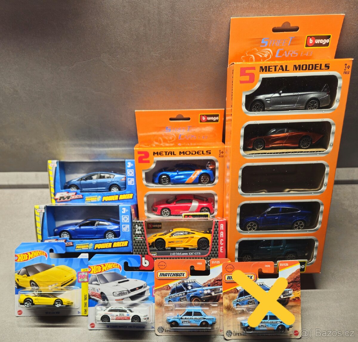 Modely autíček ( Maisto, Burago, Matchbox, HotWheels )