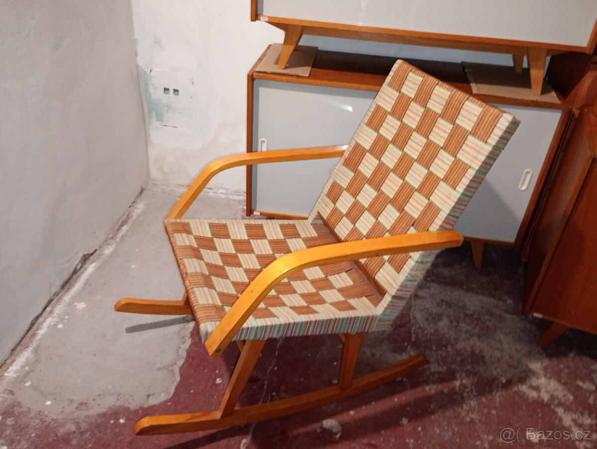 RETRO Houpací křeslo BRUSEL,popruhy