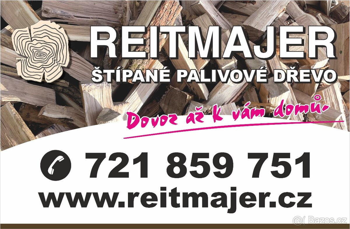 Štípané palivové dřevo